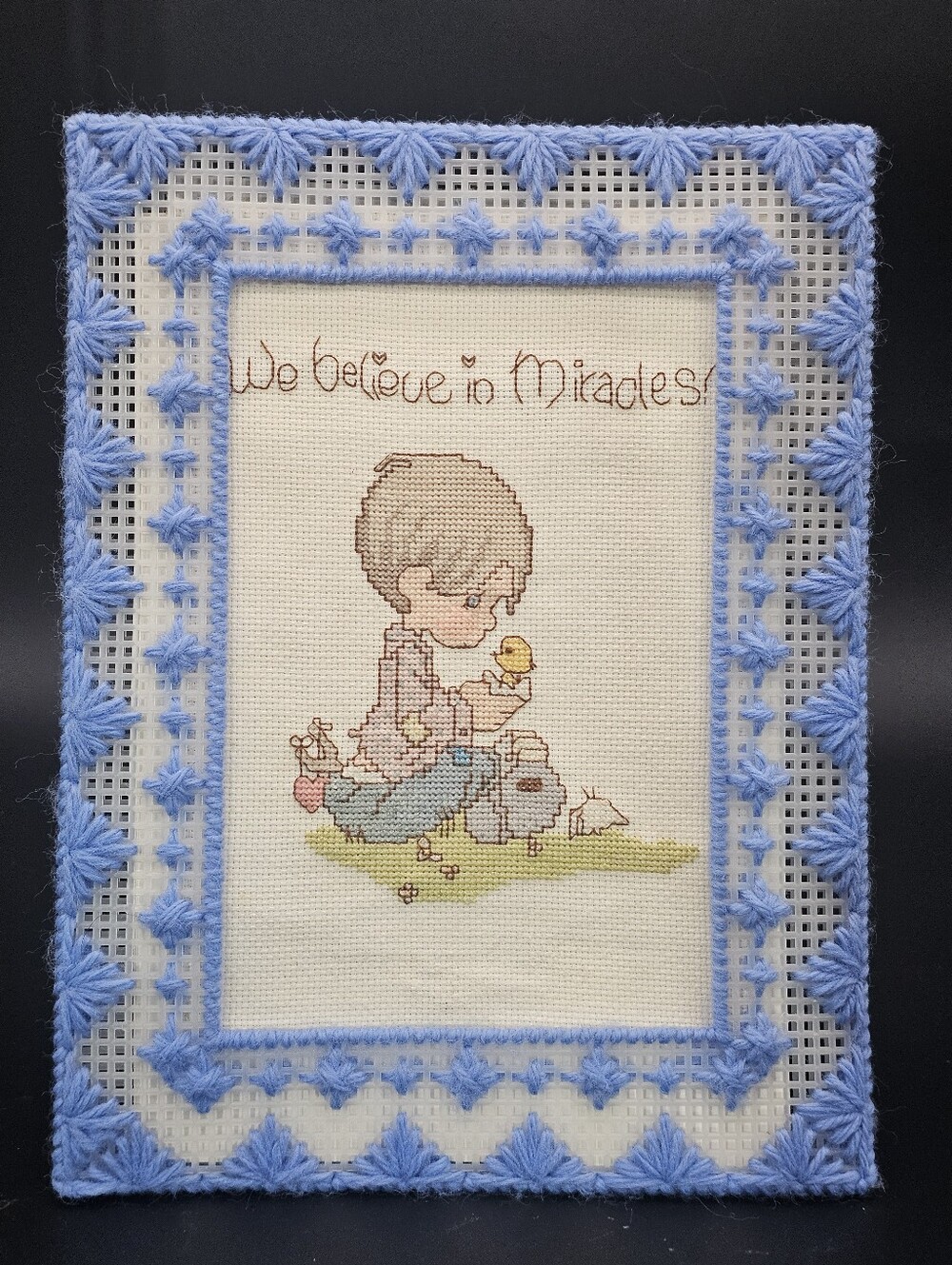 Vintage Precious Moments Needlepoint